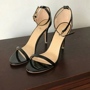 Black open toe heels for @draygirl26